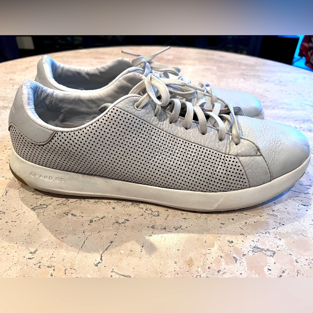 Cole Haan Grand Crosscoart OS leather gray size 13 casual shoe sneaker.